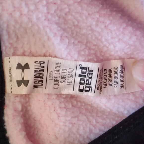 Girls Pink Under Armour Hoodie. - Picture 2 of 5